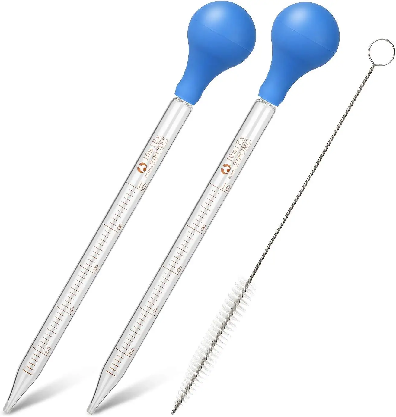 3er-Set Glaspipetten Mit Tropfaufsatz – 10 Ml & 3 Ml, Inkl. Gummikugeln & Reinigungsbürste, Für Labor & Küche Messpipette Labor Lebensmittelecht 3er-Set Glaspipetten Mit Tropfaufsatz – 10 Ml & 3 Ml, Inkl. Gummikugeln & Reinigungsbürste, Für Labor & Küche Messpipette Labor Lebensmittelecht